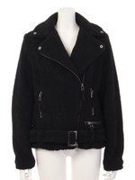 【MUST HAVES BY MONTGOMERY】IDA FAKE BOA RIDERS JACKET/BLACK