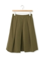 サイドプリーツミモレ丈スカート/キャメル(041)