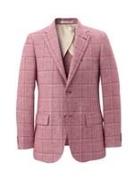 シャークウィンドウペインジャケット/ワインレッド(263)