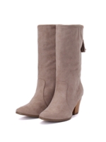 タッセル付きフェイクスエードブーツ/キャメル(041)