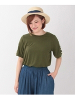 レースアップスリーブプルオーバー/グレー(012)