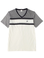 千鳥パネルボーダーインナープルオーバー/ブラック(319)