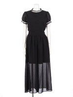 シフォンレースロンパース/オフ