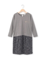 ツイードドッキングワンピース/チャコールグレー(014)