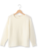 モヘヤ混ブークレニット/オフホワイト(003)