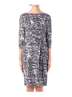 ジオメトリックドレープワンピース/ブラック(119)