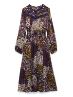 フラワーパッチワークワンピース/BRW