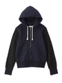 レース切り替えジップアップパーカ/ネイビー(093)