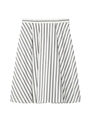 [L]メモリーストライプスカート/ホワイト(302)