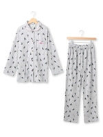 narue(ナルエー) ネコプリント 上下ナイティ/ベビーピンク(171)