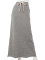 【BED&BREAKFAST】Computer Jersey Long Skirt/GRAY