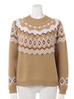 【CASUAL】ノルディックニットPO/キャメル