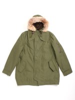 【メンズ】ミリタリーモッズコート/オリブグリ-ン