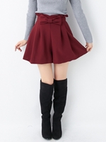 ウエストリボンキュロット/PT/キャメル