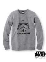 ストームトルーパー クルーネックニット(スターウォーズ)/ダークグレー(013)