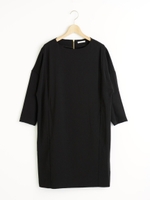 ドロップサックワンピース/ブラック