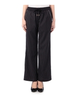 ピンストライプバギー風パンツ/ブラック(319)