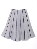 ラインフレアスカート/Black