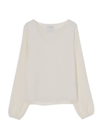 異素材レイヤードTOP/BLACK