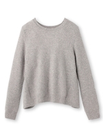 編地切り替えニット/ベビーピンク(071)