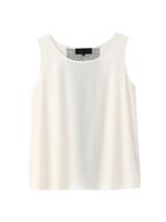 綿混ツイルバックコンシャスプルオーバー/ホワイト(001)