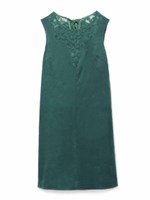 Aラインスカラップワンピース/RED