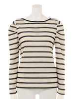 【ROSE BUD】BOAT/N PUFF/S L.S-T/OFF/BLK