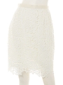 ウィンターレースタイトスカート(追加生産/ホワイト)/ホワイト