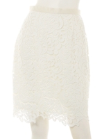 ウィンターレースタイトスカート(追加生産/ホワイト)/ホワイト