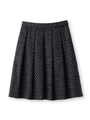 ファンシーツイードソフトプリーツスカート/ブラック(019)