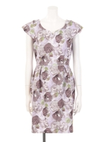 VintageフラワーコクーンOP/ラベンダー