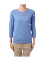 ウールカシミヤクルーネックニット/レッド(062)