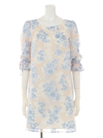 シルエットオパールワンピース/キャメル