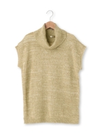 スパンコールオフタートルニット/ライトグレー(011)