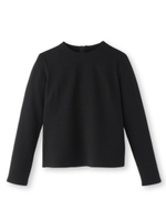 パールニットジャージプルオーバー/ブラック(019)