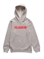 BASIC HOODED SWEAT LOGO/BLUE