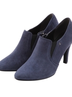 サイドゴアレザーブーティ/ネイビー系(093)