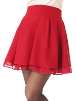 バックリボンスカート/ラベンダー