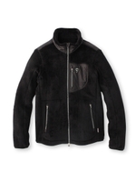 ボアスタンドカラージャケット/ダークパープル(084)