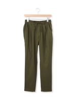 起毛ストレッチジョグパンツ/カーキ(027)