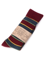 配色ボーダーソックス/ブルー(392)