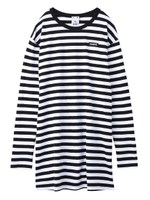 COLLEGE LOGO STRIPED L/S DRESS/ネイビー