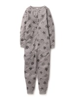 キルティングモチーフロンパース/GRY