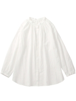 コットンボリュームブラウス/ブラック(019)