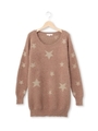 シャギー星柄ニット/キャメル(641)