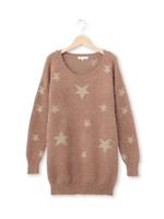 シャギー星柄ニット/キャメル(641)