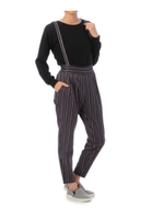 リップルプルオーバー+サスペンダータックパンツ/ネイビー(293)