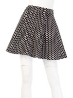 幾何学柄スカート/Black