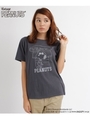 SNOOPY S/S TEE/CHARCOAL