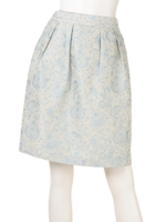 ・ジャガードコクーンスカート/Black